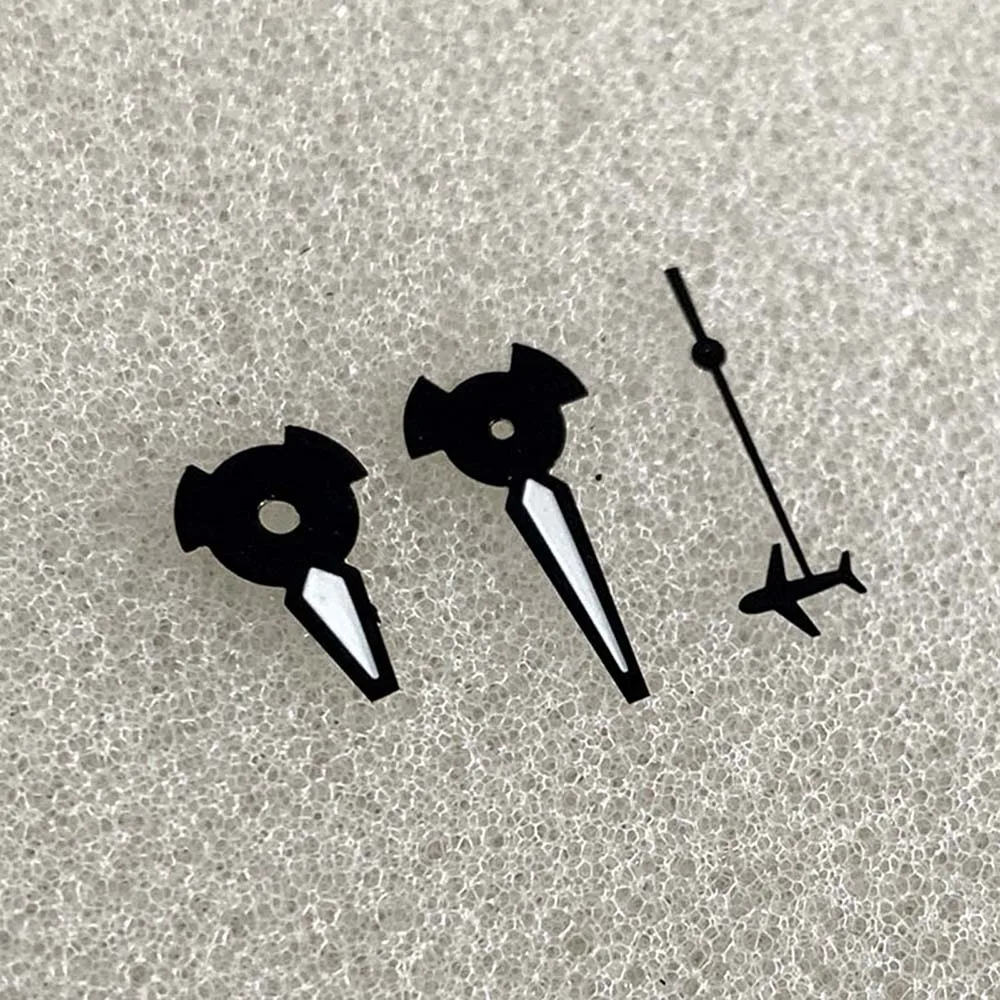 New NH35 Hands Black Watch Hands aghi per puntatori luminosi verdi per movimento NH35 NH36 4R 7S