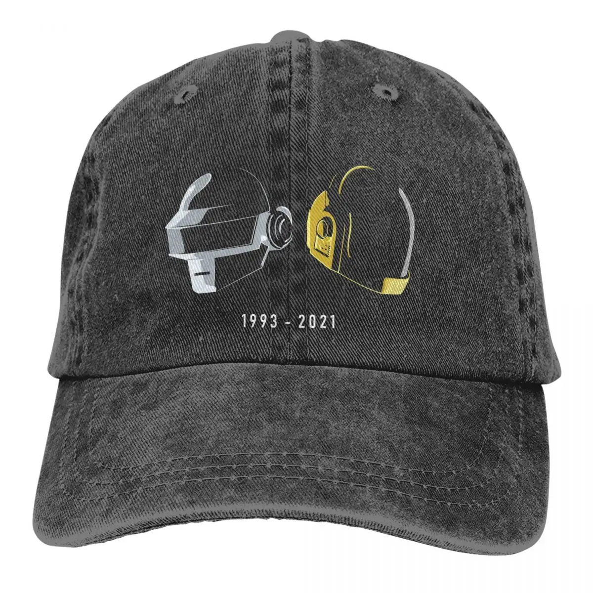 Reine Farbe Papa Hüte Daft Punk elektronische Musik Band Tribut Helm Kunst wesentliche Frauen Hut Sonnenblende Baseball mützen Schirmmütze