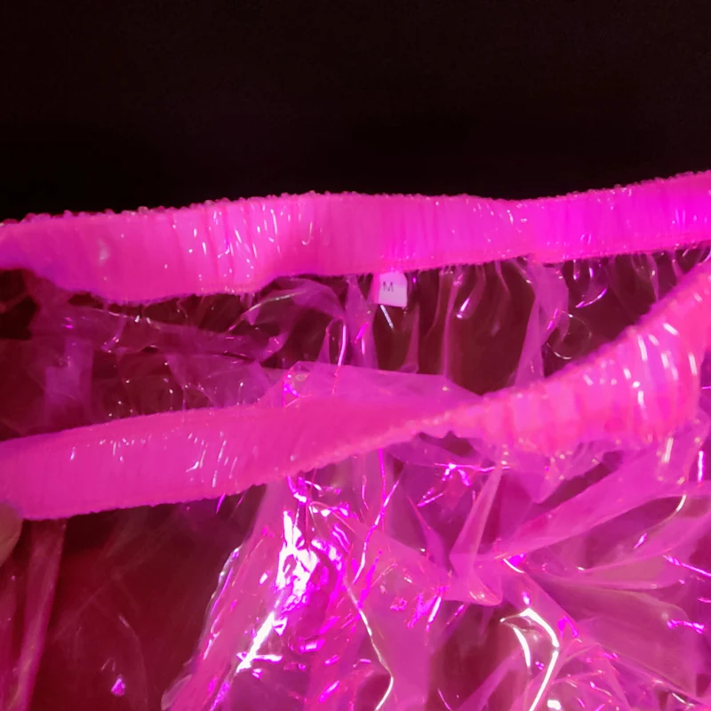 Deep Pink Transparent PVC Underpants Adult Sexy Panties Incontinence Shorts Plastic Pants Clear Nappies abdl