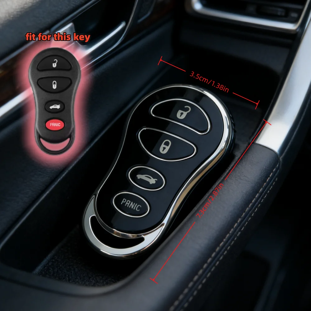 2pcs/lot Car Key Case Covers For Chrysler Concorde 300 LHS Neon For Dodge Interpid Neon Plymouth
