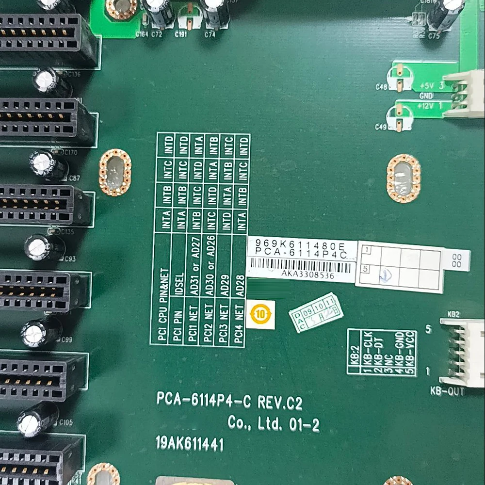 Industrial Control Computer Motherboard PCA-6114P4-C REV.C2