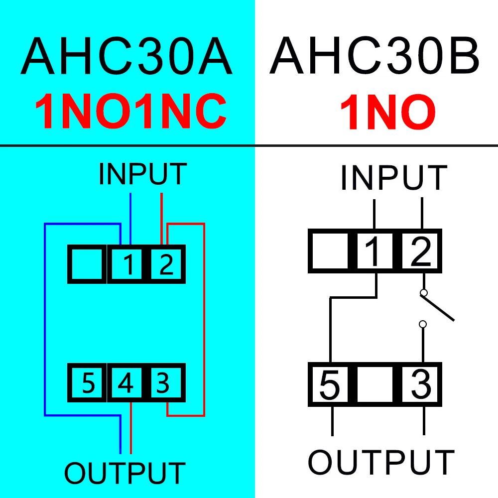 AHC30A New Type Din Rail 2 wire Weekly 7 Days Programmable Digital TIME SWITCH Relay Timer Control AC 12V 24V 110V 220-240V 40A