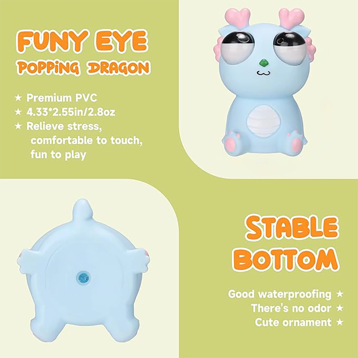 Presione el Dragón Gaze, artefacto de descompresión, juguete de descompresión, música pellizca, juguete de broma, juguete para apretar