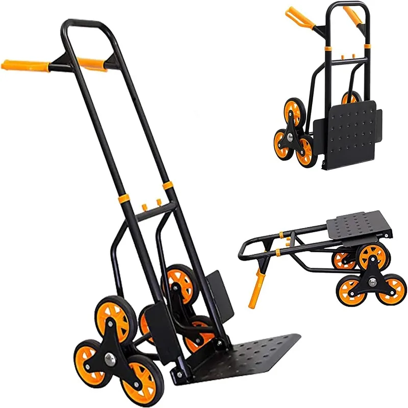 

Сверхмощный стальной и металлический лестничный подъемник, ручная тележка, тележка, складная тележка на платформе, тележка, настраиваемая поддержка инструментов
