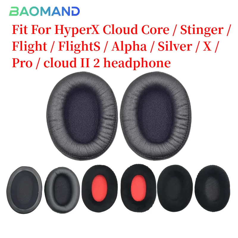 

Earphone Ear Pads For HyperX Cloud Core / Stinger / Flight / FlightS / Alpha / Silver / X / Pro / cloud II 2 Sponge Cushion