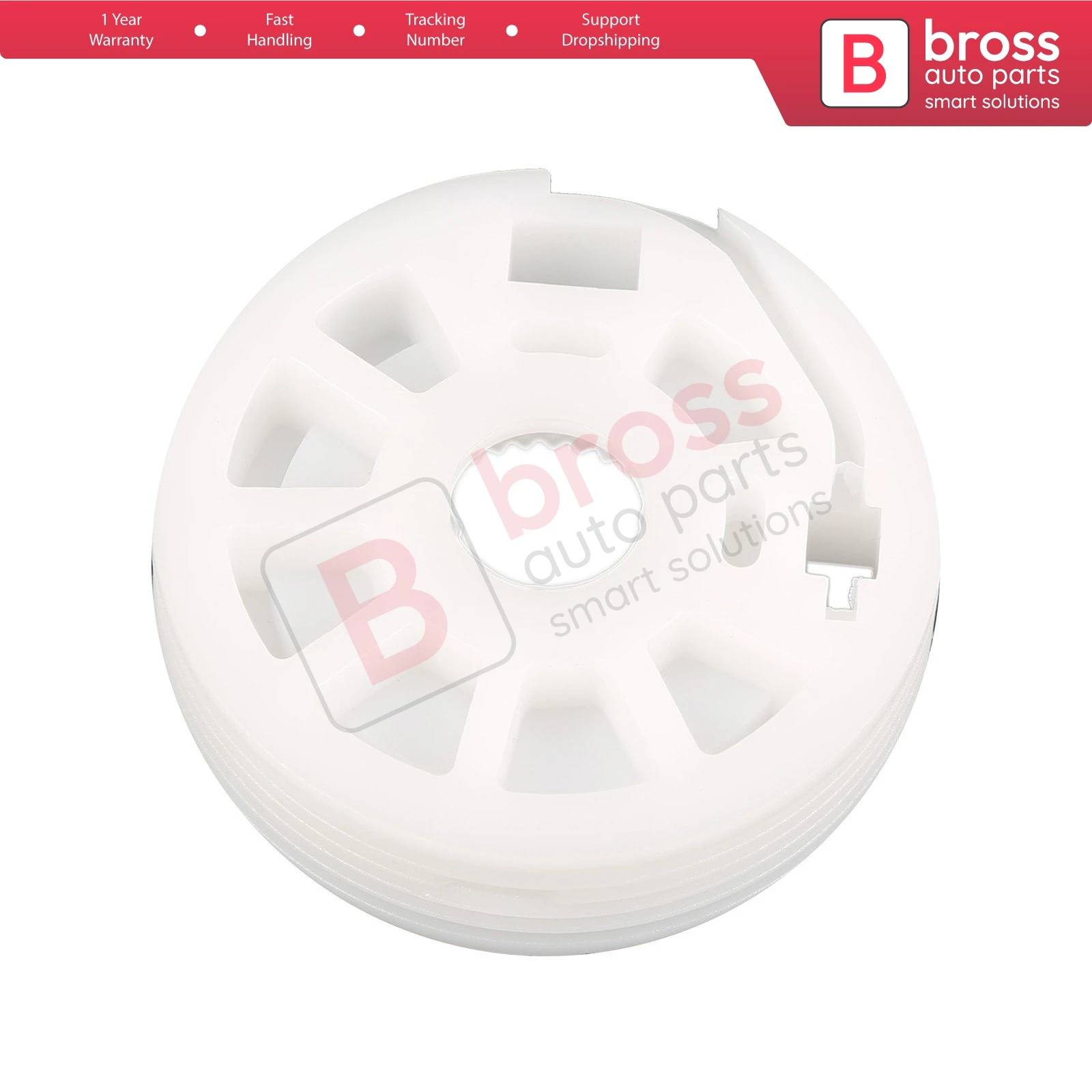 Bross Auto Parts BWR73 Electrical Power Window Regulator Wheel for VW Polo Ford Focus Land Rover Freelander Made in Turkey