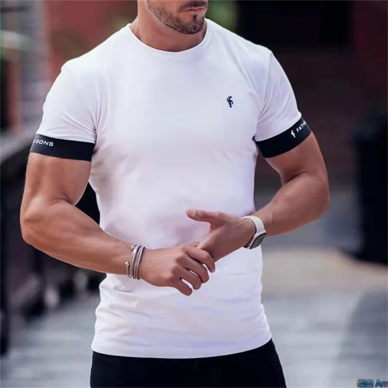 2023 Sik Silk T Shirt Men Summer Short Sleeve Compression Tshirt Mesh Tops Tee Brand Male Clothing Casual Fashion T-shirts Men