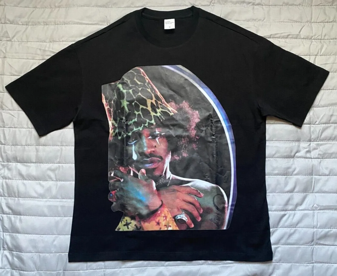 Andre 3000 Outkast Medium Black Double Sided Vinyl Print T Shirt