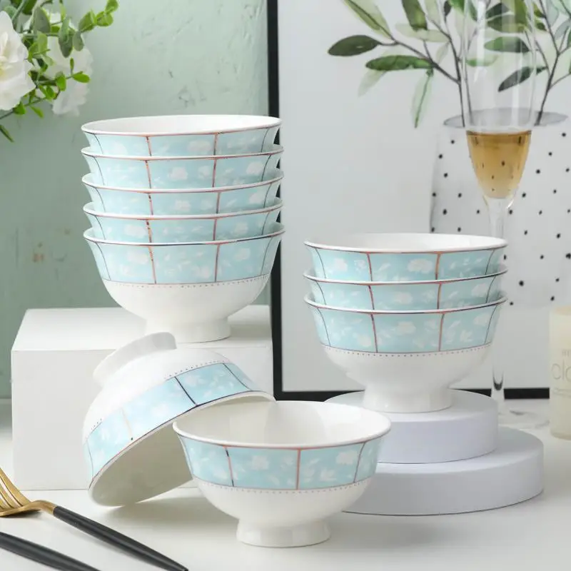 set-di-10-ciotole-in-ceramica-stile-nordico-per-uso-domestico-ciotole-alte-anti-scottatura-per-riso-design-creativo-e-personalizzato