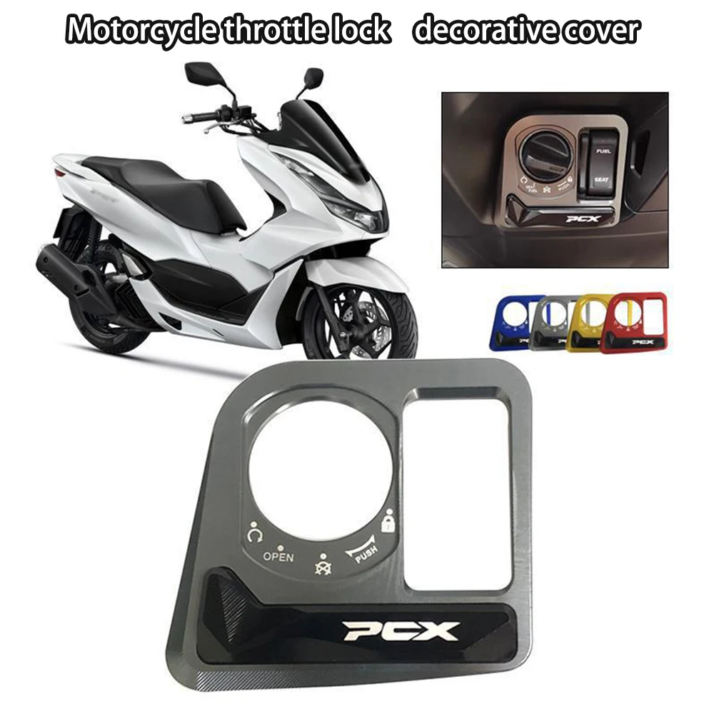 For HONDA PCX125 PCX160 Motorcycle Accessories Ignition Switch Cover Electric Door Lock Button Cover Protector decoration