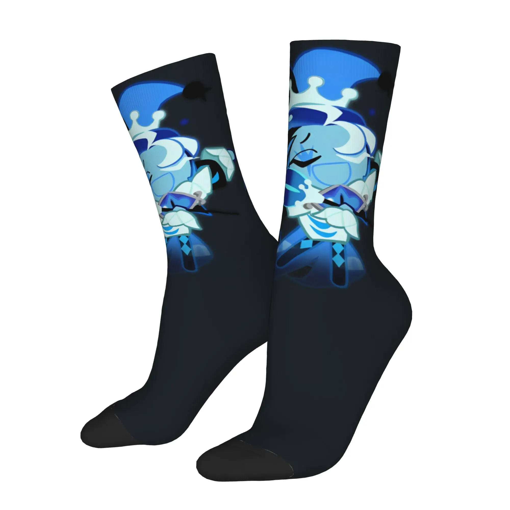 Shadow Milk Cookie Run Kingdom Socks Men Women Funny Cartoon Anime Socks Spring Summer Autumn Winter Middle Tube Stockings Gifts