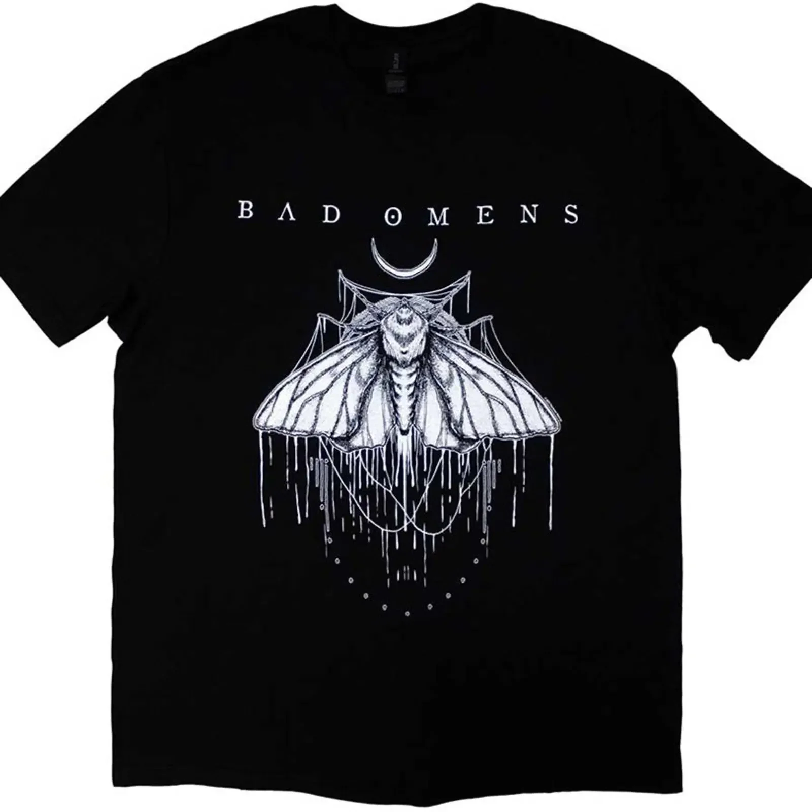 Bad Omens Moth TS vintage Washed Slightly homme streetwear Versatile designer clothes Comfortable Soft graphic Stretched