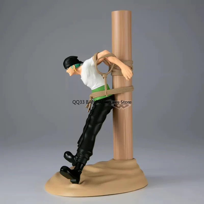 Bandai anime uma peça figlife caçador de recompensas roronoa zoro caneta titular figura ação modelo ornamentos desktop colecionáveis