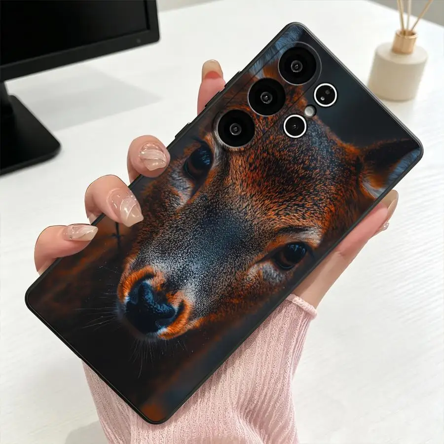 Phone Cover Case for Samsung Galaxy S26 Ultra S26+ S21 FE S24+ S23 S25 Plus S24 Note 20 8 9 10 S25+ S10 S9 S20 Wild Deer With