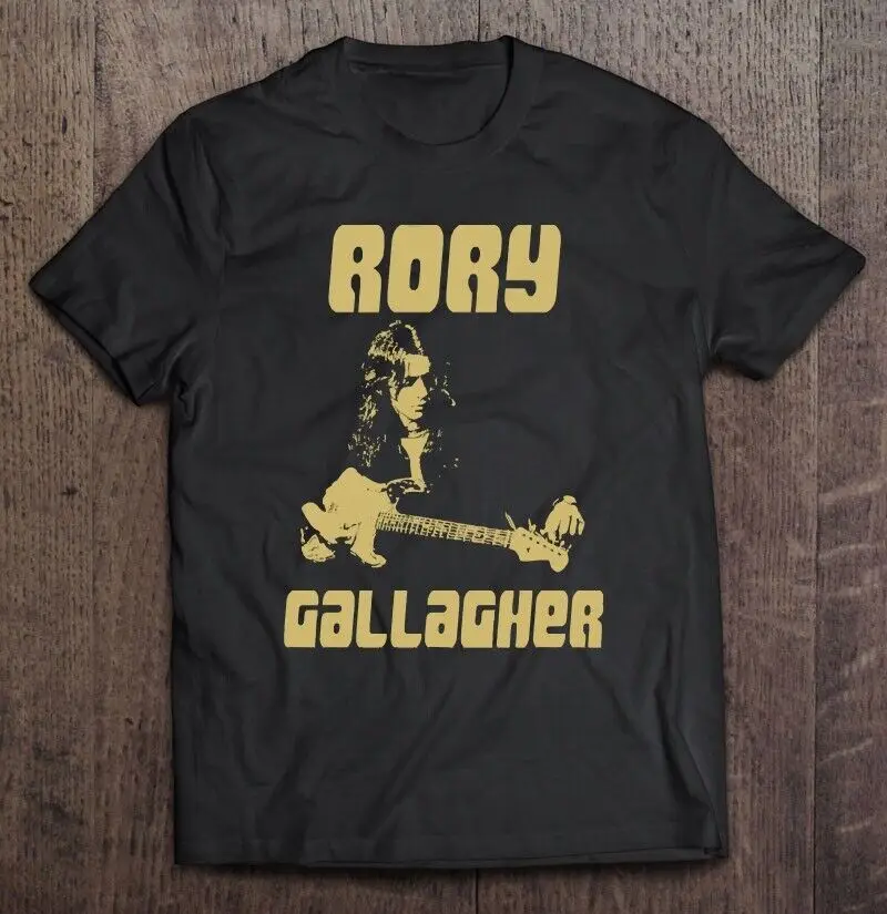 Retro Top Priority Rory Gallagher T-Shirt Black Unisex Size S-234XL CC1331