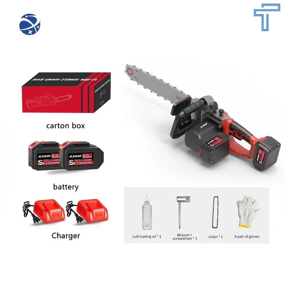 

Original brand newNA·WIN 16 inch Lithium Battery Garden Chain Saw Electrical Cordless Power Tools Brushless Machines Chain Saw