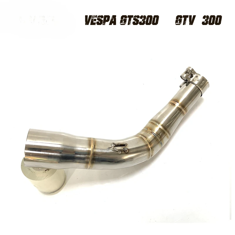 Motorcycle Exhaust Muffler Link Pipe 51mm Escape for Piaggio GTS300 for Vespa GTS 125 250 300 2008-2017 2018 2019 2020 GTS300