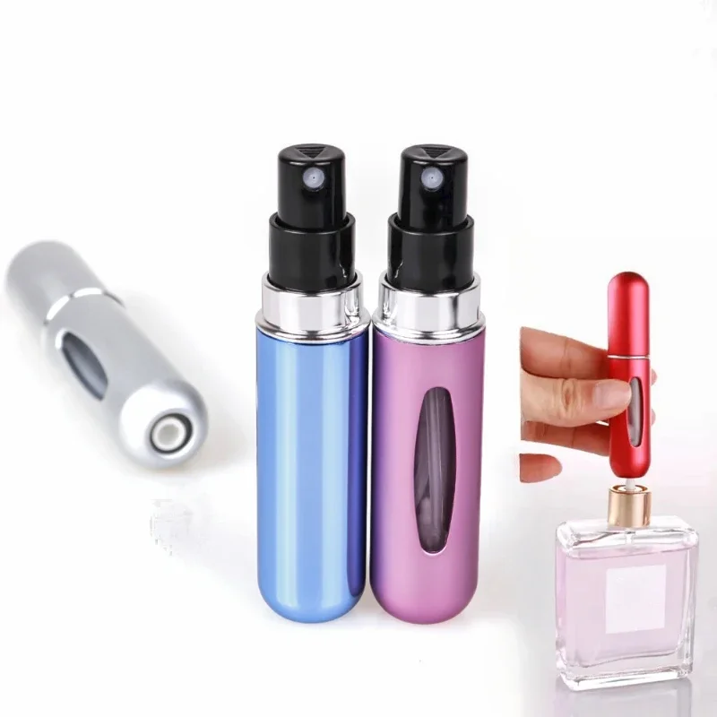 5ml Butelka do napełniania perfum Przenośna mini butelka z rozpylaczem do wielokrotnego napełniania Pompka zapachowa Puste pojemniki kosmetyczne Atomizer do narzędzia podróżnego Hot