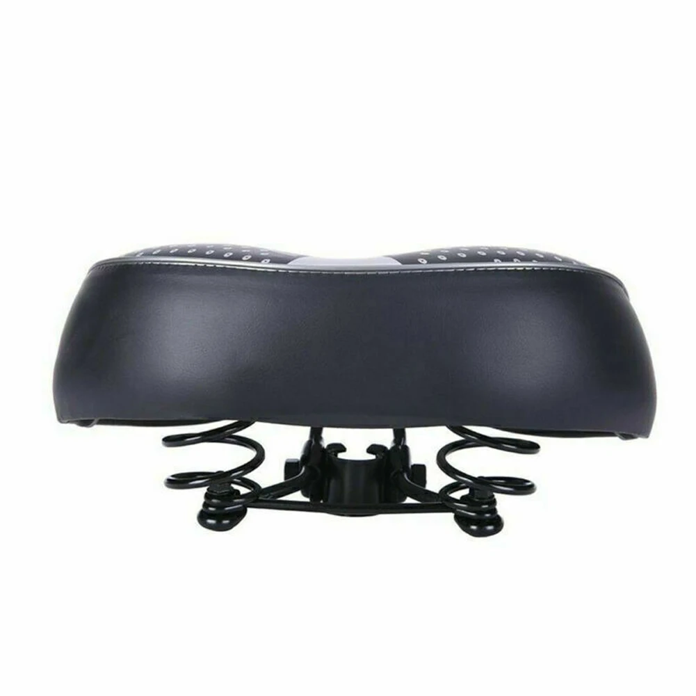 Extra Wide Bike Seat Saddles Comfort Electric Bike Suspension Shock Absorbing MTB Bike Seat Suspension Road Cycling Cushion Pad