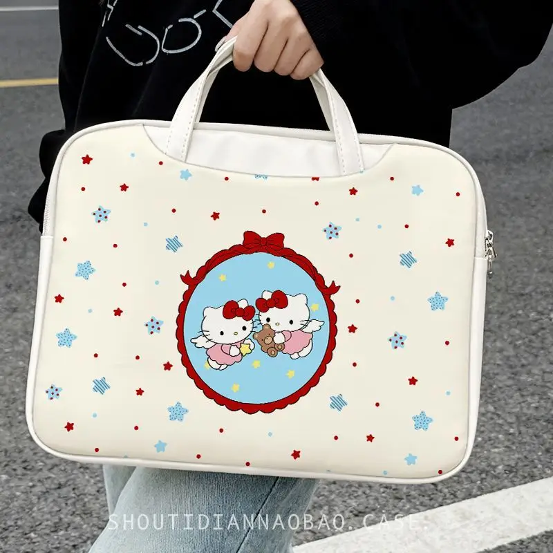 

Sanrio Fashion Cartoon Hello Kitty Laptop Bag 14 inches Suitable for Large Capacity Business Travel Portable Handbag