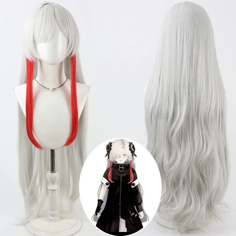 ミニョン バーチャル ヴィーチューブラー 神々坂い イセカイ エモーション コスプレウィッグ シルバーホワイト ワンピース ハイライト