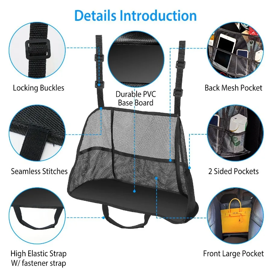 Auto Net Tasche Handtasche Halter Auto Lagerung Netting Beutel Sitz Seite Lagerung Mesh Organizer Tasche