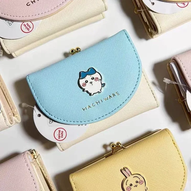 Chiikawa Wallet Usagi Cartoon Cute Character Short Buckle Change Card Bag Portable Wallet Student Girl Creative Birthday Gift