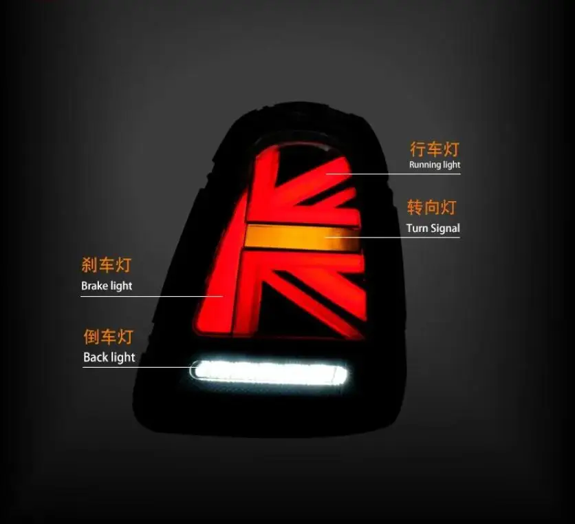 R56 Union Jack Rücklichter Blinker Licht für Bmw Mini R56 07-10/11-13 Rücklicht