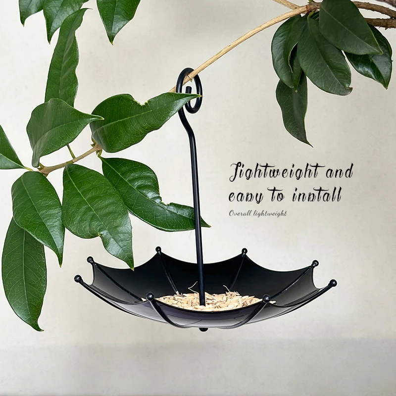 Kreative Regenschirm Feeder Papagei Tablett Outdoor Wasser Tank Vogelkäfig Hängen Dekorative Vogel Zubehör