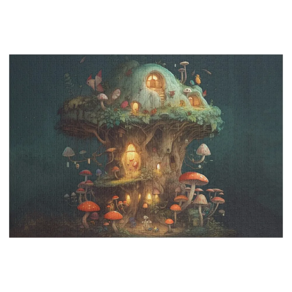 

House in a Mushroom Jigsaw Puzzle Anime Jigsaw Pieces Adults Puzzle