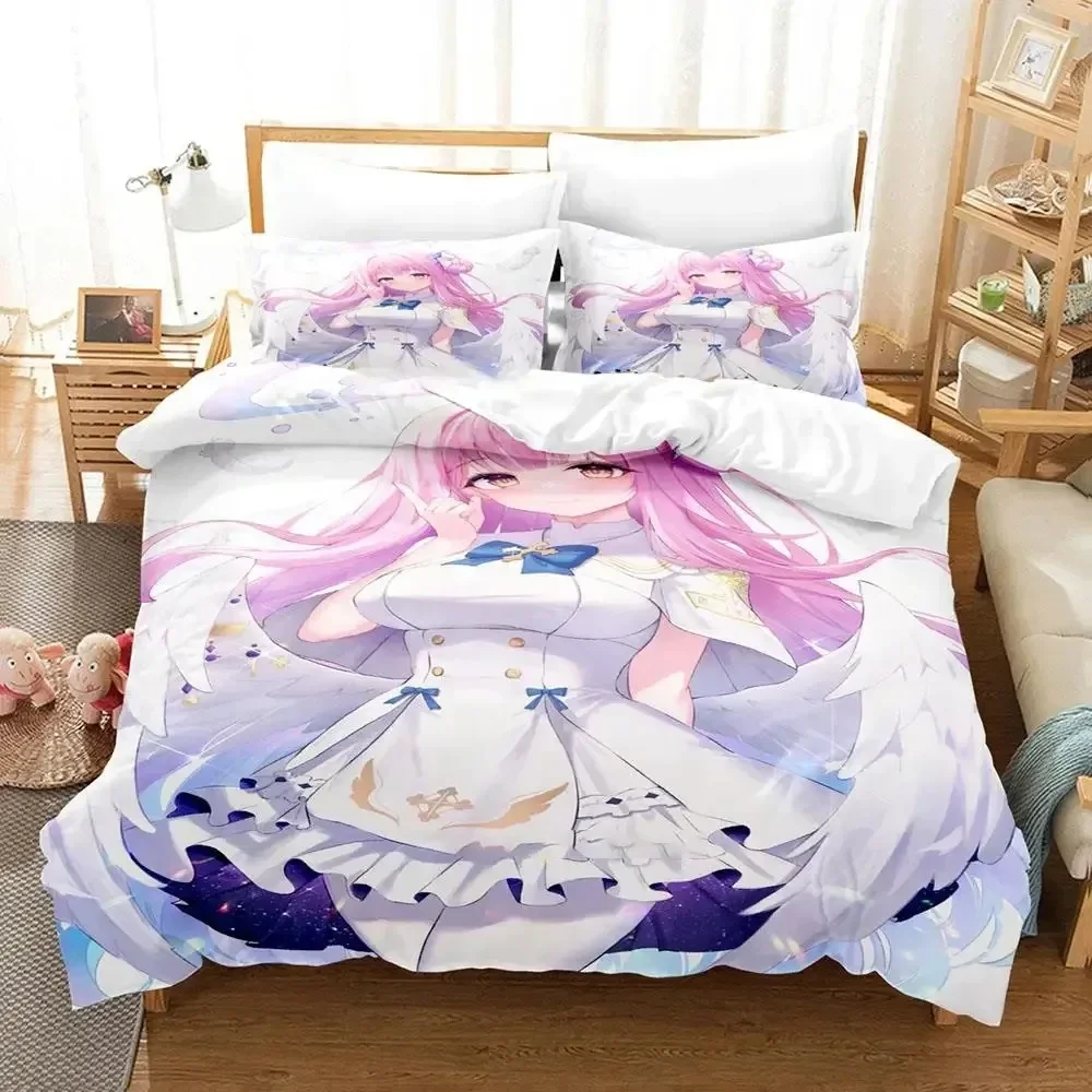 Anime Misono Mika Blue Archive Bedding Set Duvet Cover Bed Set Quilt Cover Pillowcase Comforter king Queen Size Boys Adult