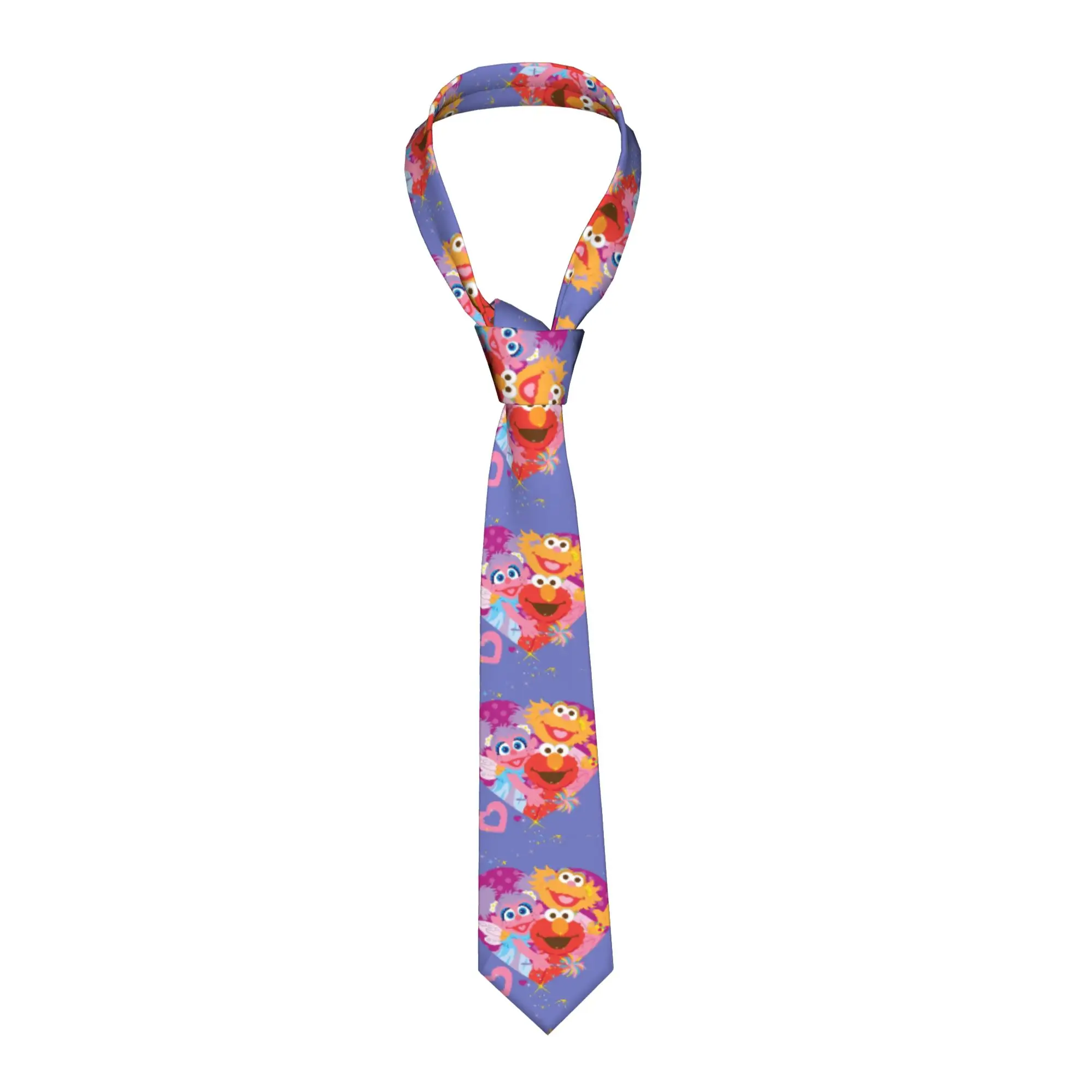 Sesames Streets Cartoon Men Women Necktie 8 cm Wide Abby Cadabby Neck Tie for Mens Accessories Cravat Wedding Accessories Office
