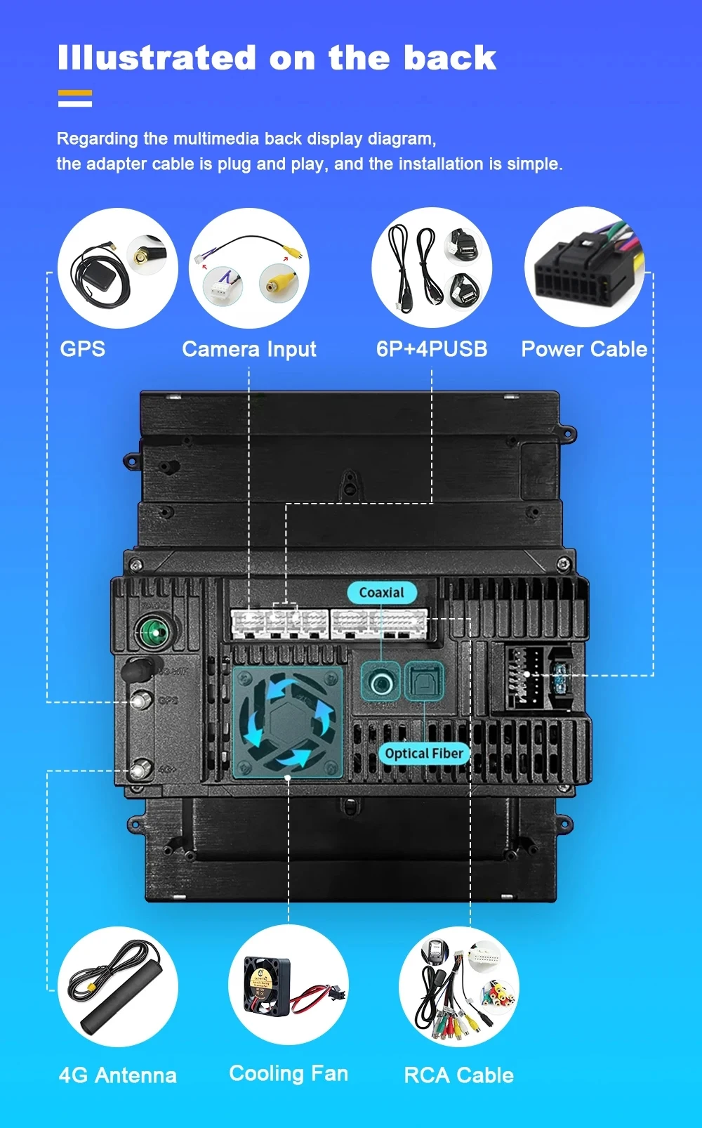 9,7 Zoll qled für Subaru xv Förster 2011-2016 Autoradio Android 14 4g WLAN Carplay Stereo 2 Din kein DVD-Player GPS-Navigation – Detail 12