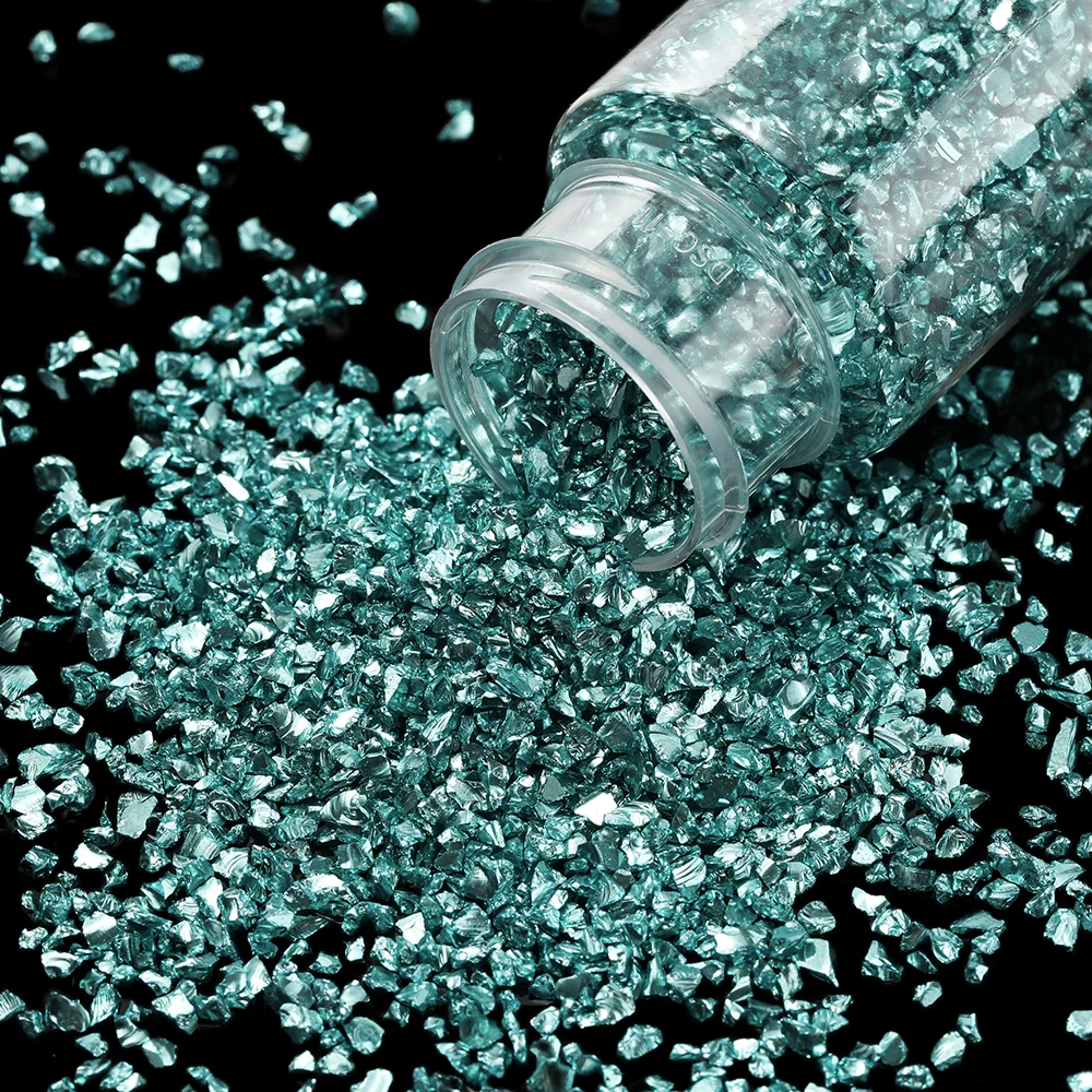 30 g/Flasche Glas Zerkleinerte Steine Harzfüllungen für DIY Epoxidharzform Unregelmäßige Kristall Nail Art Dekoration Schmuckherstellung