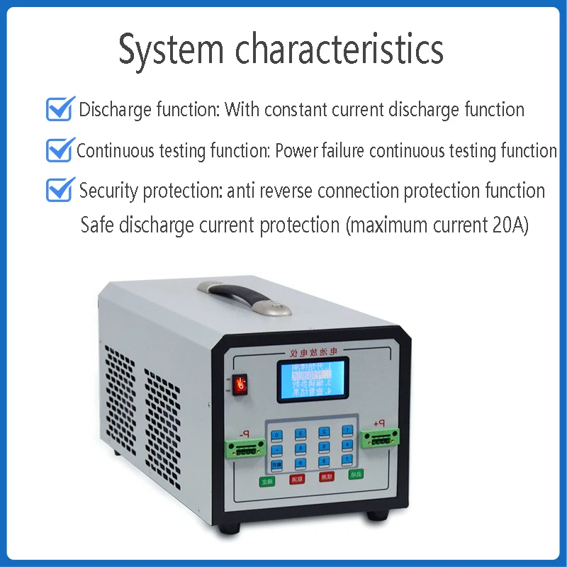 1000W 100V 20A high-precision battery discharge instrument, electronic load instrument, lithium battery pack tester