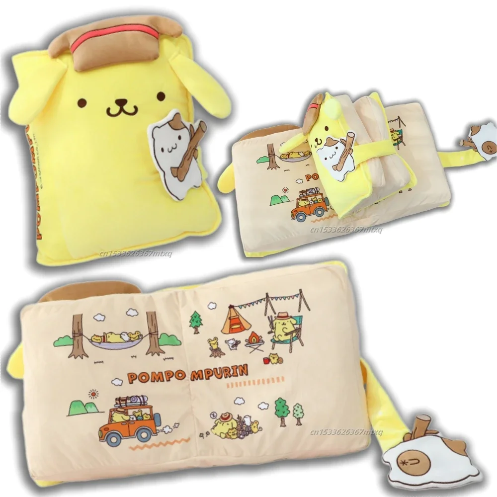 

Very Soft Pom Pom Purin Book Plushies Sanrio Cartoon Yellow Dog Plush Toy Children's Room Decoration Sofa Bed Back Cushion Gift
