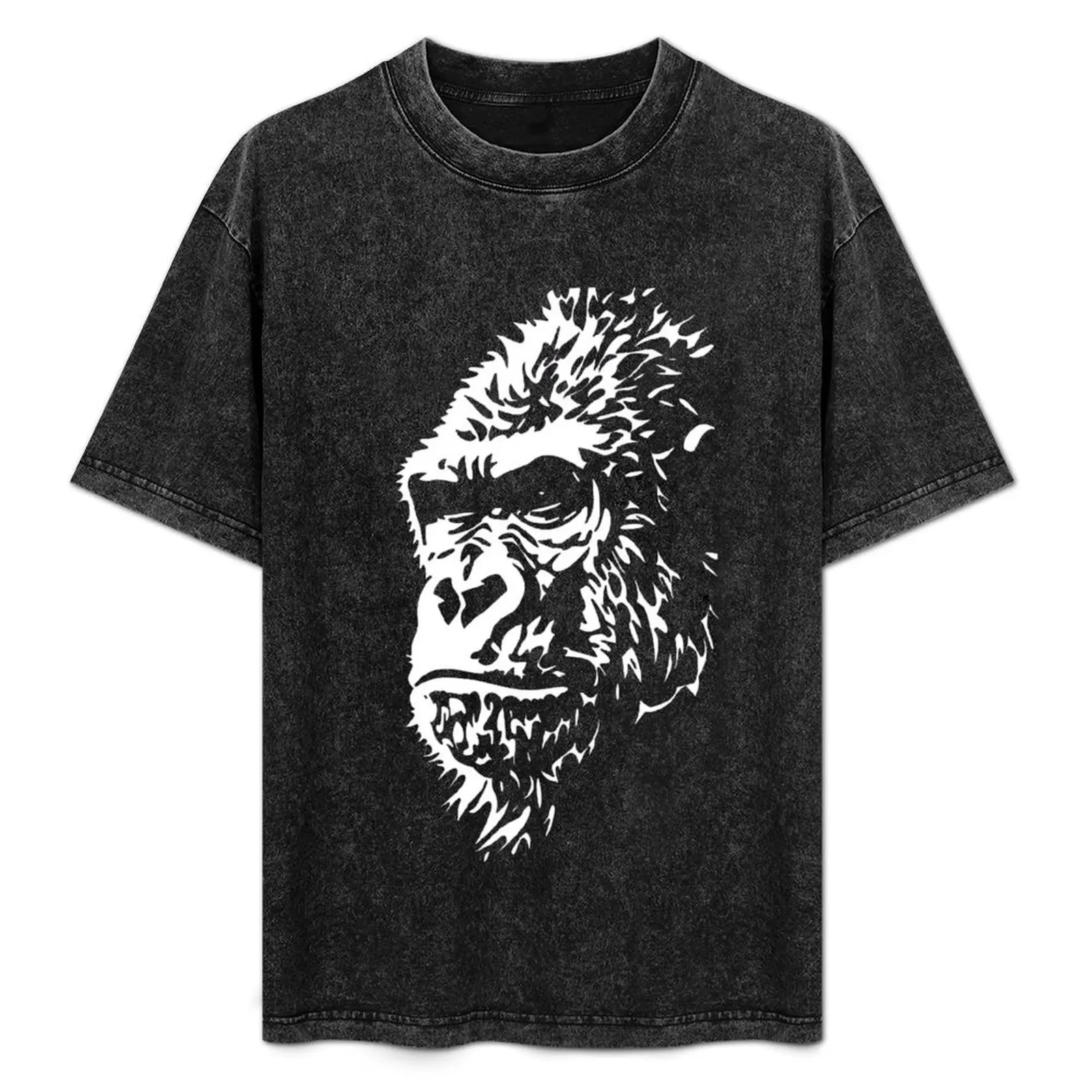 

Contemplating Gorilla Head T-Shirt funny costumes tshirts personalised croswit shirt man Men's cotton t-shirt