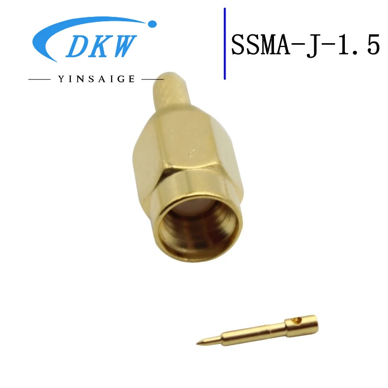 

SSMA-J-1.5 RF connector SSMA male, crimp 50-1.5 cable, with RG316/174 cable