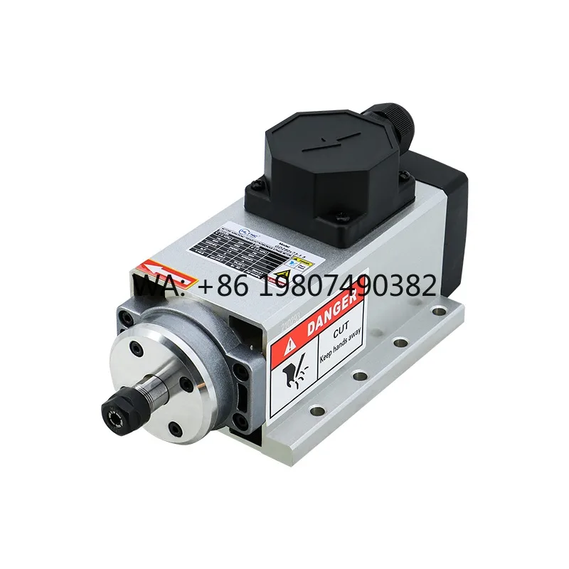 

High Speed 1.5KW 2HP Air Cooling CNC Spindle Motor 220V 380V 24000RPM 400HZ with ER20 Chuck Collet for Milling Machine