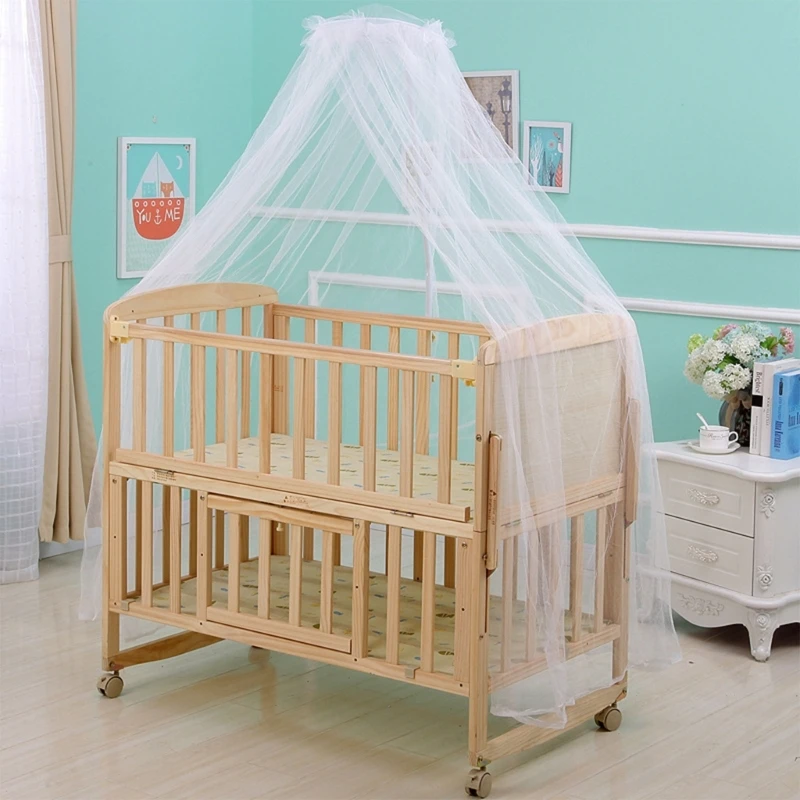 Baby Bed Canopy Netting Mosquito Net Round Lace Dome Crib Netting Bed Supplies