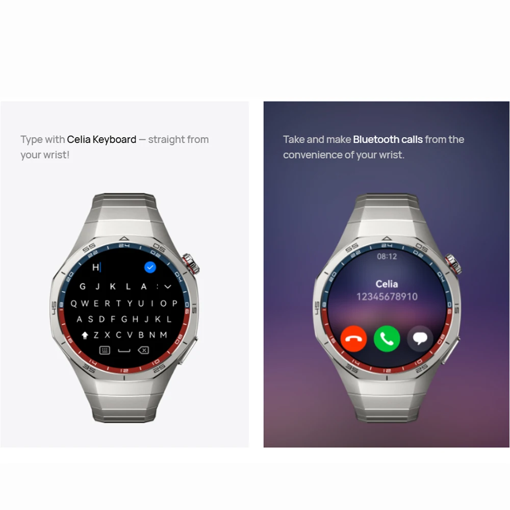 ساعة هواوي HUAWEI Watch GT 5 Pro الذكية، ساعة سيراميك وتيتانيوم GT5 Pro، الإصدار العالمي، متوافقة مع iOS وAndroid