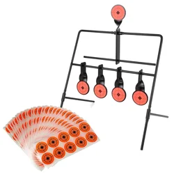 Auto Reset Medal Airsoft Targets Dart with Sticker Outdoor Slingshots Arrows Gel Bb Ball Guns Training for Nerf Bullet Glock Toy