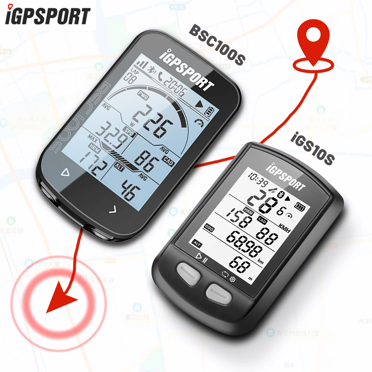 iGPSPORT GPS Enabled Bike Bluetooth 5.0 Computer Road MTB Bicycle Wireless Speedometer Odometer