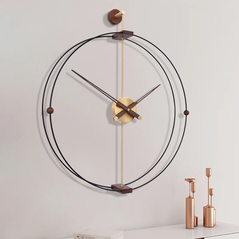 The product can be customized.Nordic minimalist wall clock luxury living room home fashion clocks modern minimalist