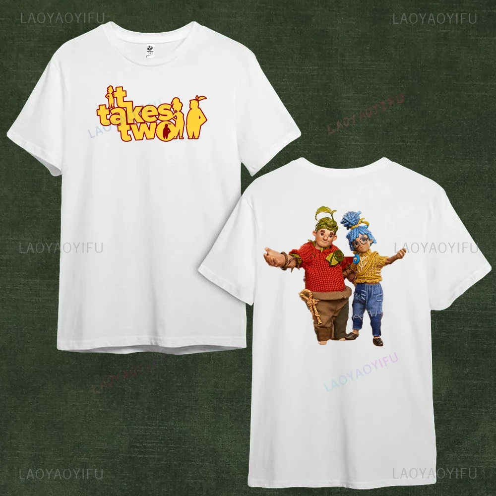 It Takes Two T Shirt Funny Game Cotton Short Sleeve Girlfriend Boyfriend Couple Clothes Cody and May Wife Husband Gifts Tops
