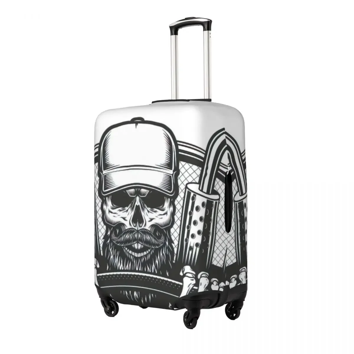 Classic Skull Driver Print Luggage Protective Dust Covers Elastic Waterproof 18-32inch Suitcase Cover Travel Accessories