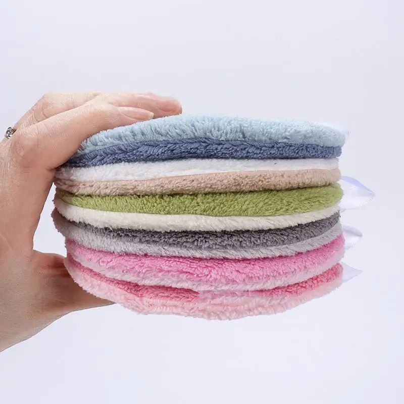 【B】1Pcs Machine Washable 8cm Round/Heart Absorbent Face Wash Pads Reusable Makeup Remover Tool Suitable For All Skin Types view 6