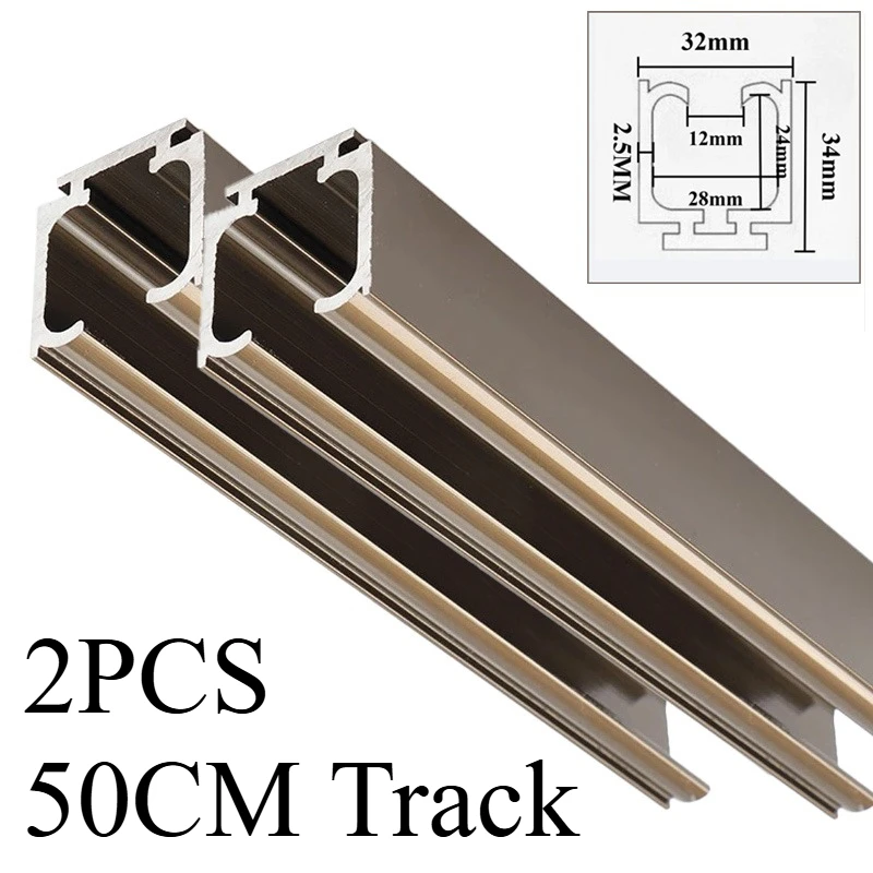 Amortisseur hydraulique bidirectionnel pour porte coulissante, roulement à rouleaux pour rail suspen