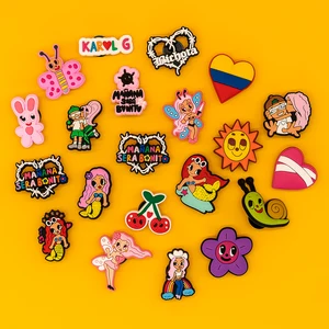 Lügenartige Reize für Clog, Schmetterling, Schnecke, Blume, Sonne, Stifte, Klammern, Dekoration für einen Garten, 1PCs, neu Hauptverkäufe Orange Jeans - №3