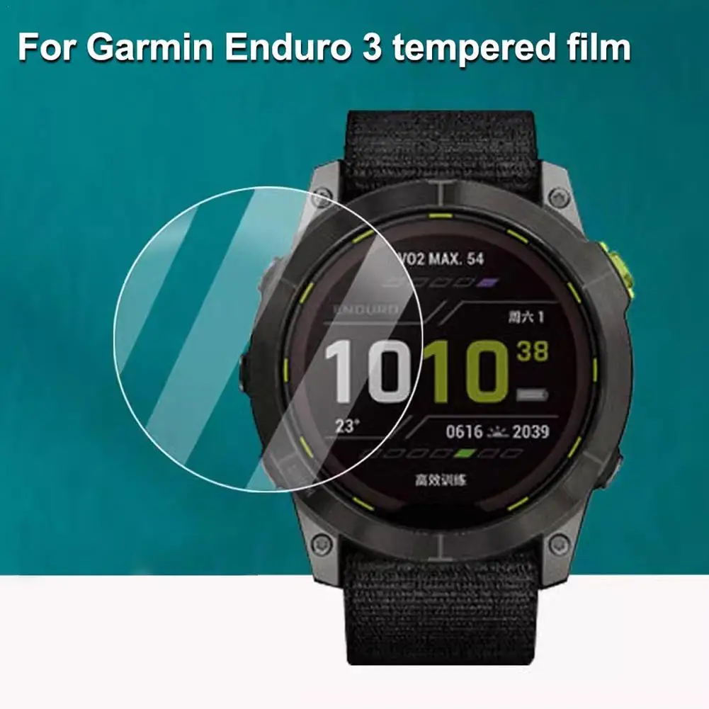 สำหรับ Garmin ENDURO 3นาฬิกาฟิล์มกระจก Enduro3 Garmin pelindung Mata ฟิล์มสีม่วงสมาร์ทวอท์ชฟิล์มนิรภัย